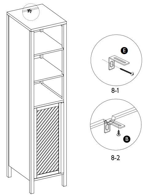 JOHAN Chevron Tall Boy - Step 8