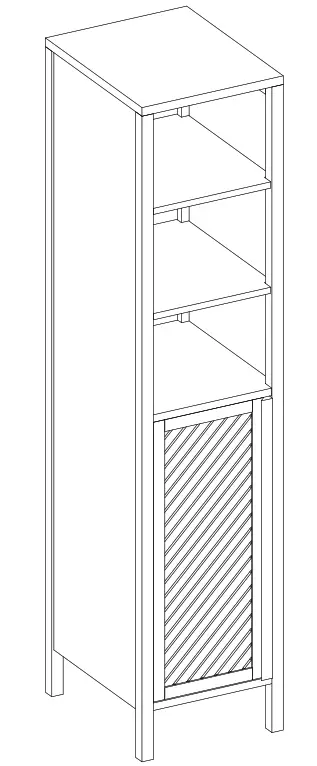 JOHAN Chevron Tall Boy - tall boy
