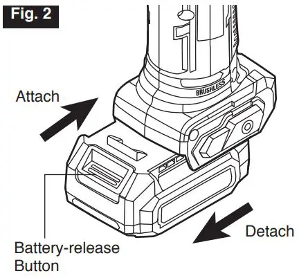 SKIL AH6552A-00 PWRCORE 12 12V BL Auto Hammer Owner's Manual - Fig 2