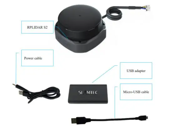 SLAMTEC RPLIDAR S2 Low Cost 360 Degree Laser Range Scanner - Development Kit