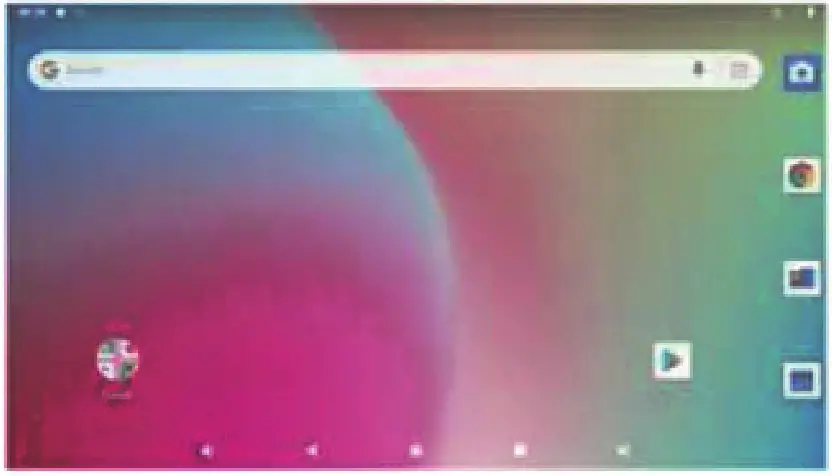 TJD MT 10 Tablet PC - main screen