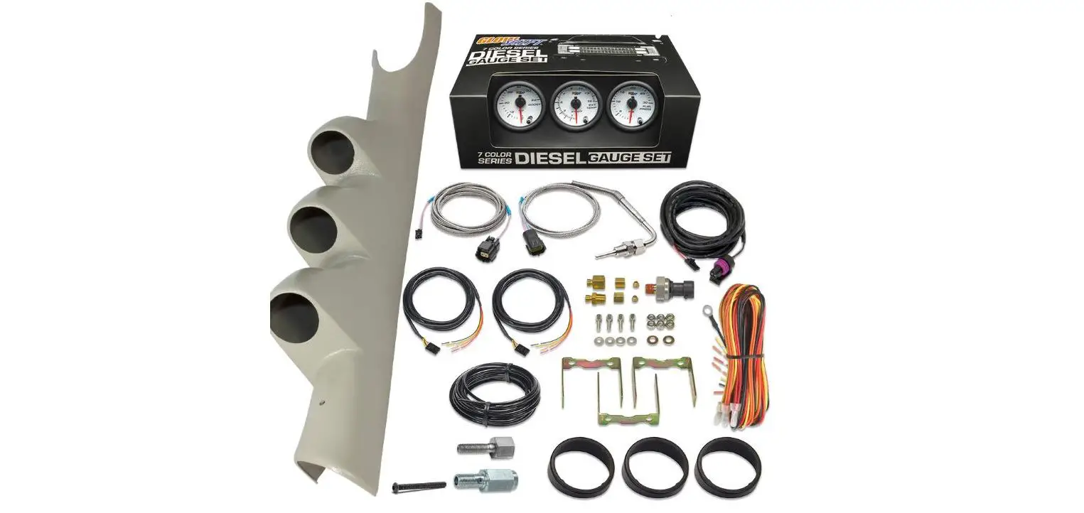 Glow Shift Diesel Gauge Package Compatible With Dodge Ram Cummins 2500 3500 2003-2009 Installation Guide