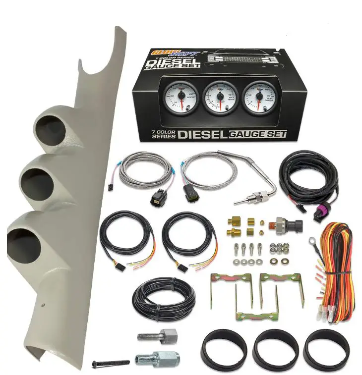 GLOW-SHIFT-Diesel-Gauge-Package-Compatible-with-Dodge-Ram-Cummins-2500-3500-2003-2009-Installation-Guide-PRO