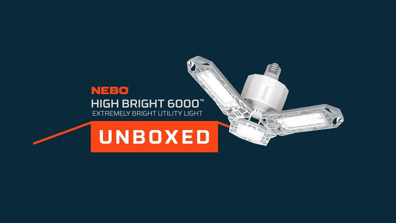 Nebo High Bright 6000 Extremely Bright Utility Light User Manual