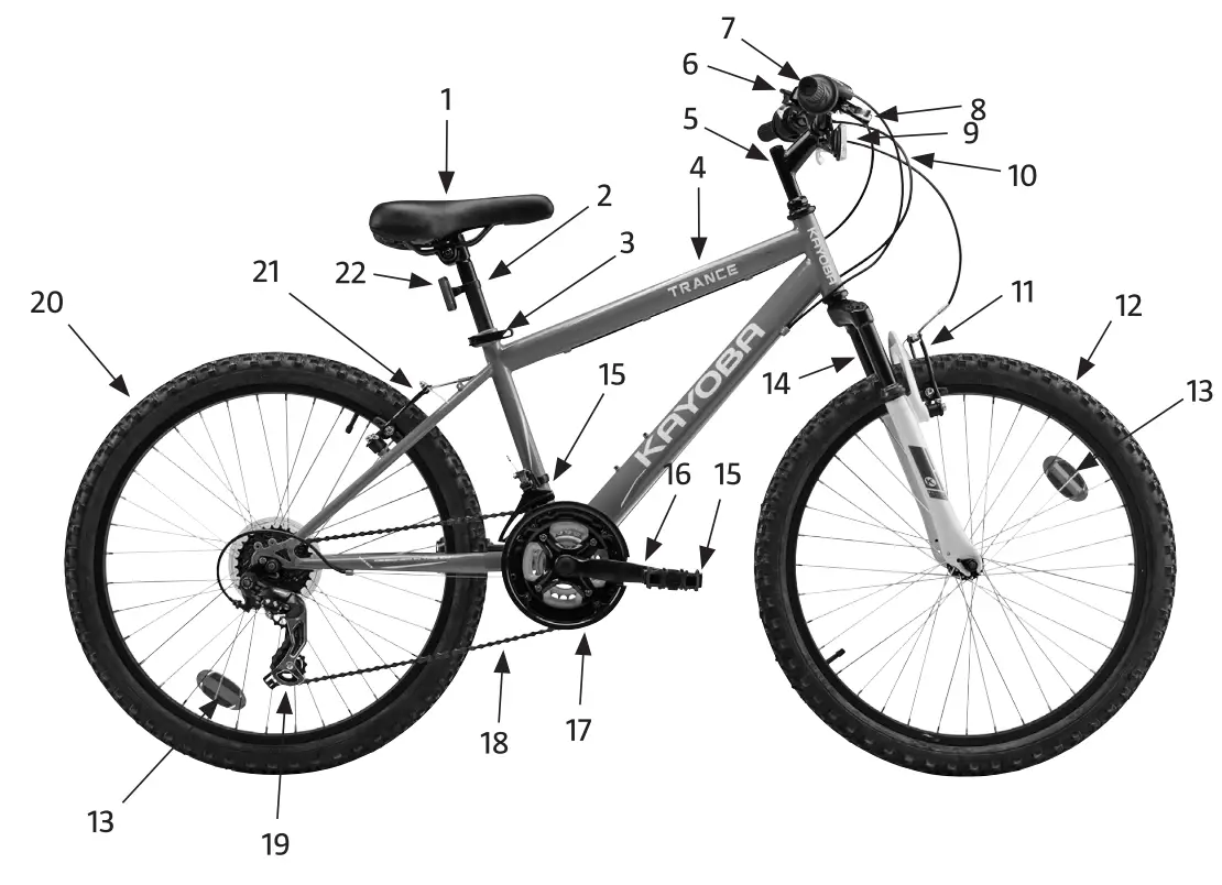 KAYOBA 006384 Mountain Bike - overview