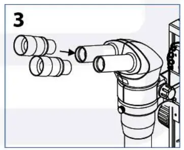 euromex 1724 DZ Series Microscope - Assembling Steps 3