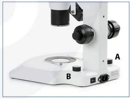 euromex 1724 DZ Series Microscope - Brightness adjustment