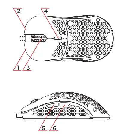 SPC GEAR SPG080 Ultralight Gaming Mouse 1