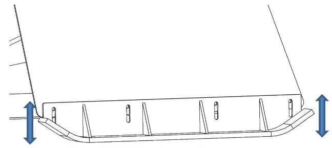 BERLON Low Profile Snow Pusher Skid Steer &amp Tractor - ADJUSTMENTS