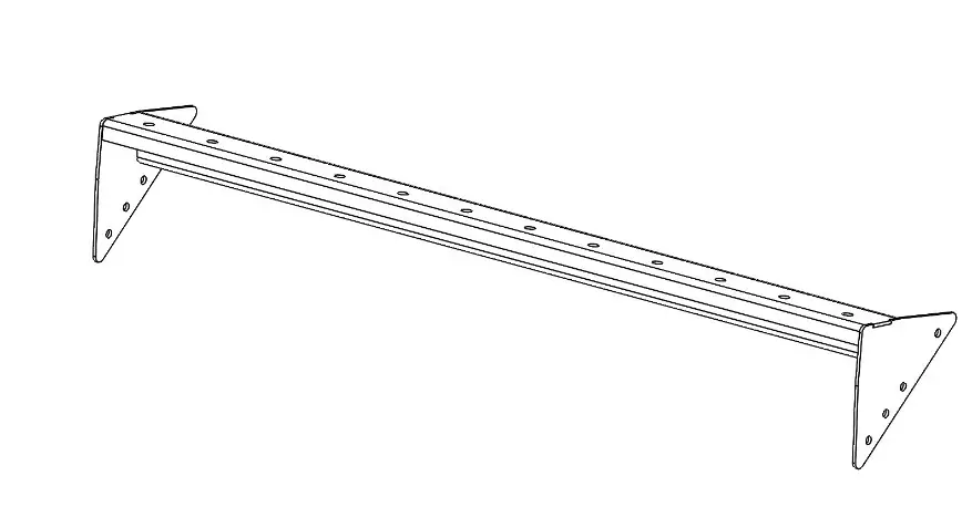 BERLON Low Profile Snow Pusher Skid Steer &amp Tractor - Pullback Brackets