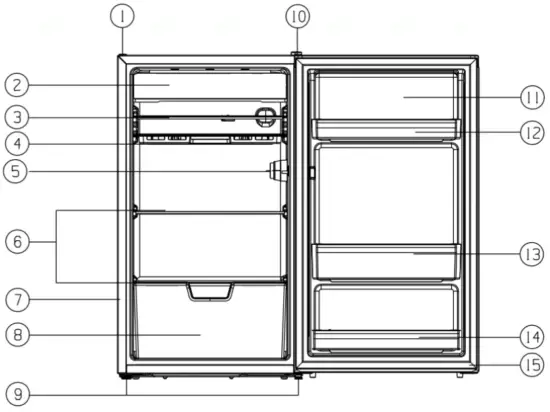 Hisense HRBF125 125L Bar Fridge - Discription