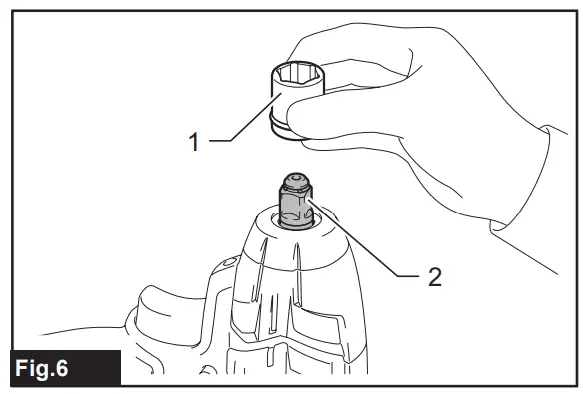 makita TW140D Cordless Impact Wrench fig 6