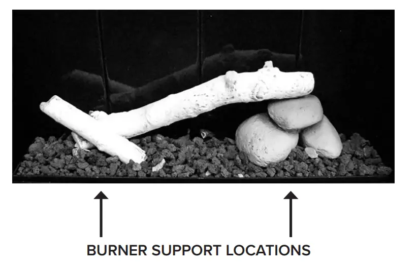 Burner support location