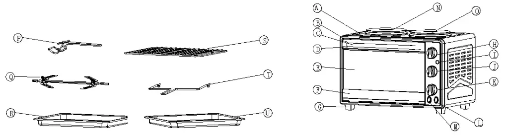 Quest 26L Twin Hob Convection Oven3