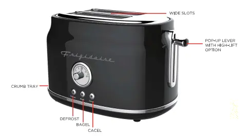 FRIGIDAIRE-ET-102-900W-2-Slice-White-Wide-Slot-Retro-Toaster-fig-1