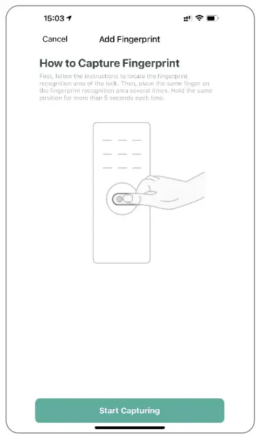 Add User Fingerprint