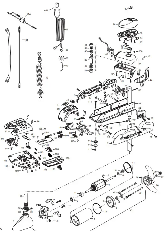 MINN KOTA 1358790 POWERDRIVE V2 Bow Mount Trolling Motor - Fig 11