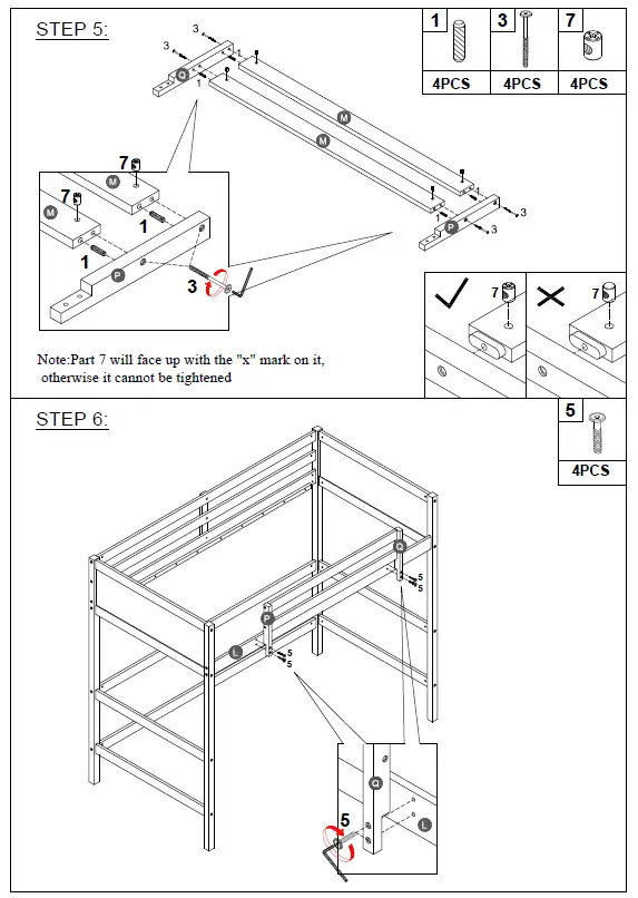 GOJANE-WF292330LWYAAP-Solid-Wood-Loft-Bed-with-Ladder-fig-6