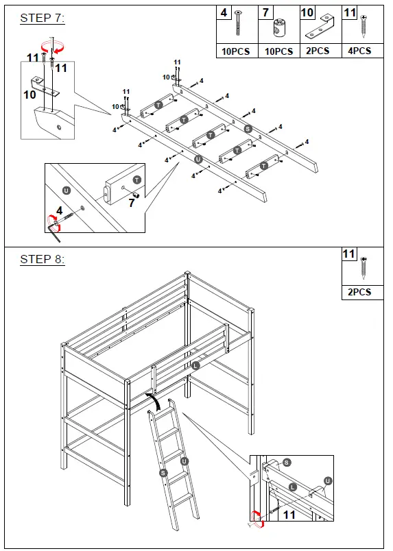 GOJANE-WF292330LWYAAP-Solid-Wood-Loft-Bed-with-Ladder-fig-7