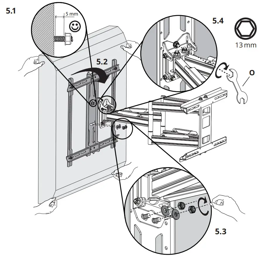 kanto PDX650 Full Motion TV Wall Mount - Figure 16