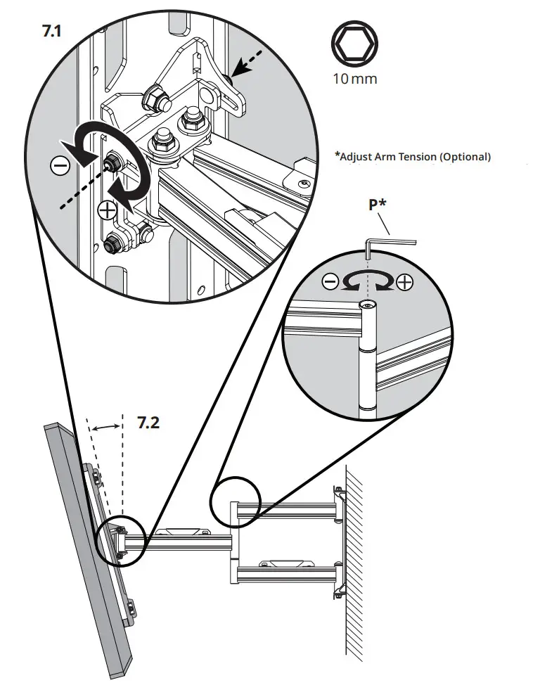 kanto PDX650 Full Motion TV Wall Mount - Figure 19