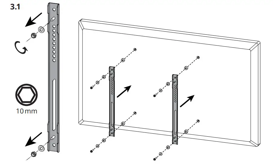 kanto PDX650 Full Motion TV Wall Mount - Figure 6