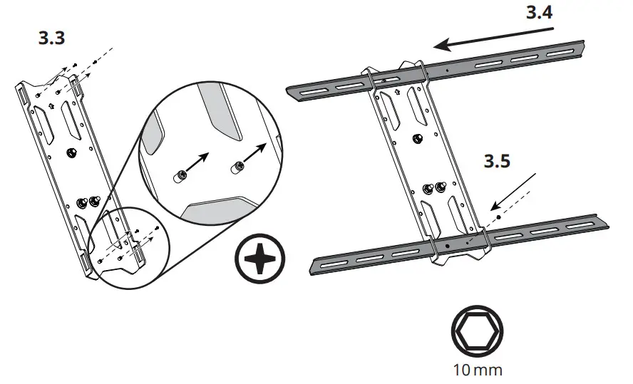 kanto PDX650 Full Motion TV Wall Mount - Figure 8