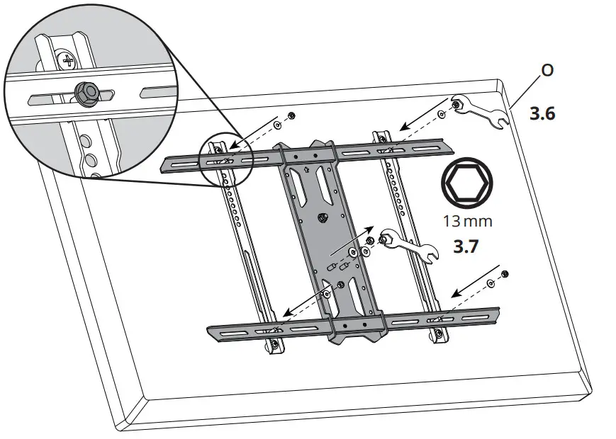kanto PDX650 Full Motion TV Wall Mount - Figure 9