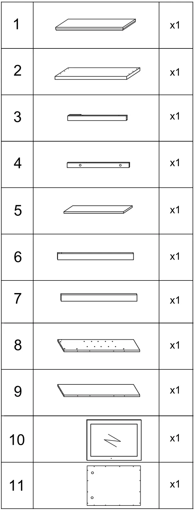 WELLFOR HW HPY 59321BN Surface Mount Medicine Cabinet with Mirror - Box
