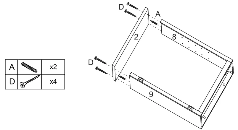 WELLFOR HW HPY 59321BN Surface Mount Medicine Cabinet with Mirror - part 3