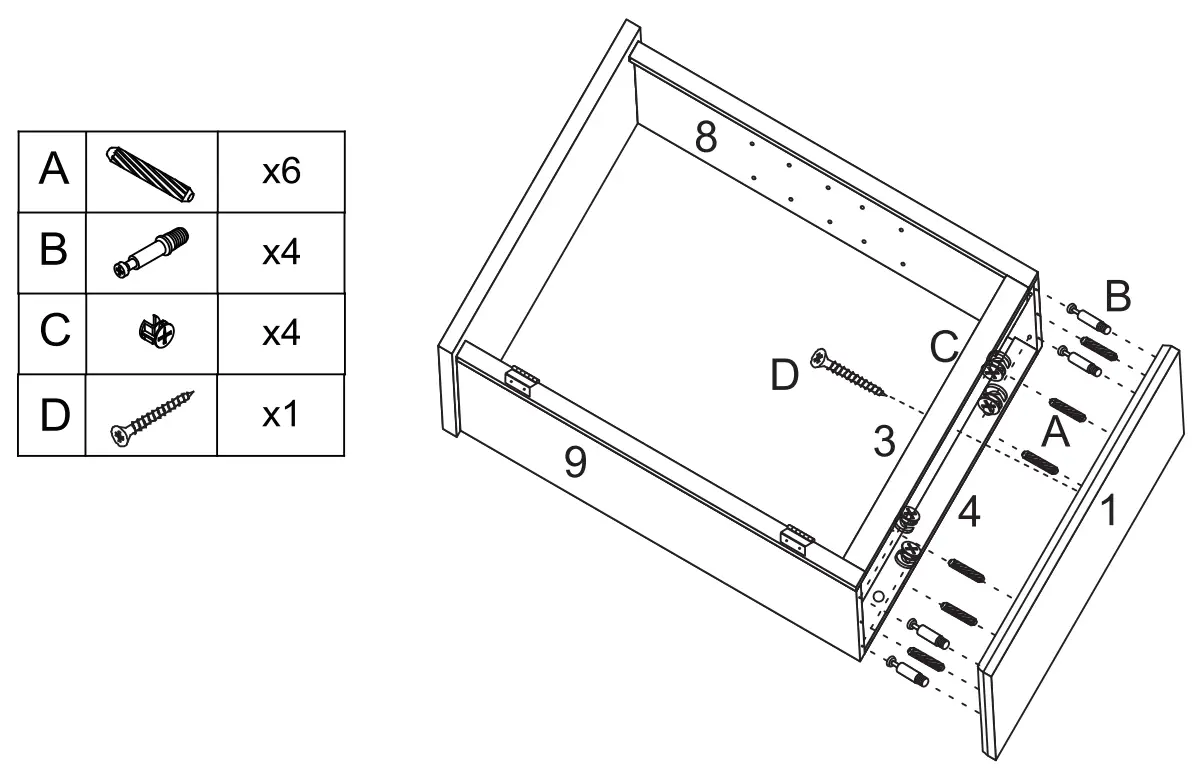 WELLFOR HW HPY 59321BN Surface Mount Medicine Cabinet with Mirror - part 4