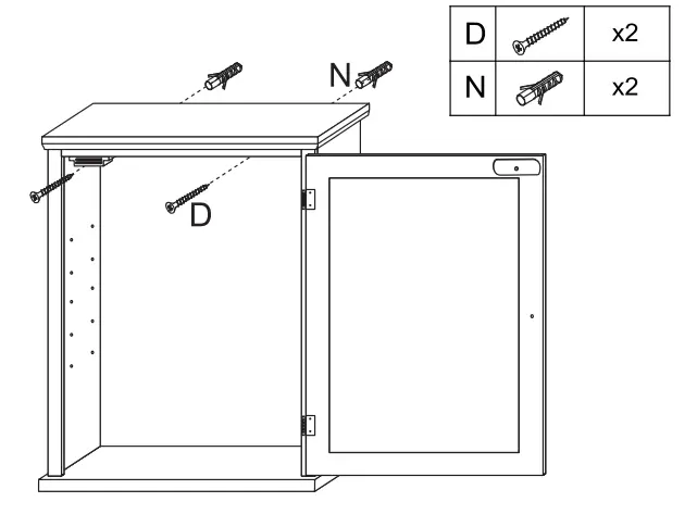 WELLFOR HW HPY 59321BN Surface Mount Medicine Cabinet with Mirror - part 7