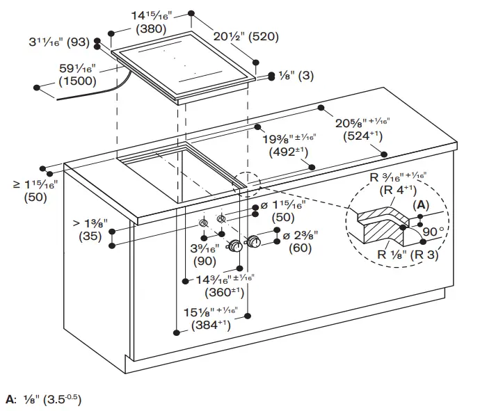 GAGGENAU VI 422 613 15 Inch Stainless Induction Cooktop - Fig 2