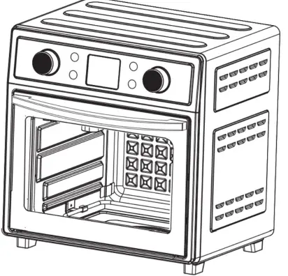 Kalamera KAF-D18DL Air Fryer Oven-fig1