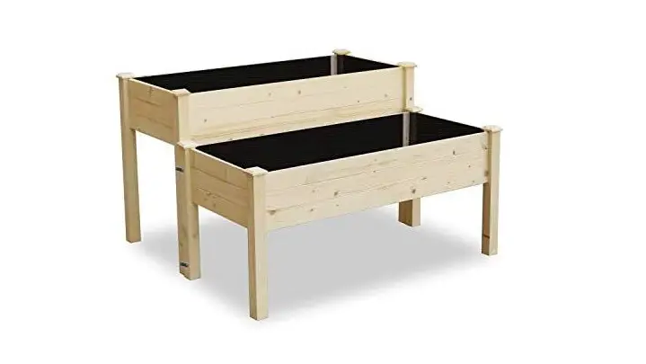 Lynslim 3227642 Wood Two Tier Raised Garden Bed Instruction Manual