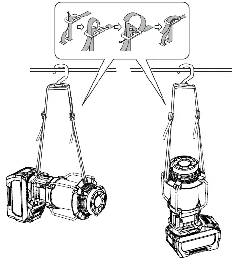 makita DMR057 Cordless Radio with Lantern-7