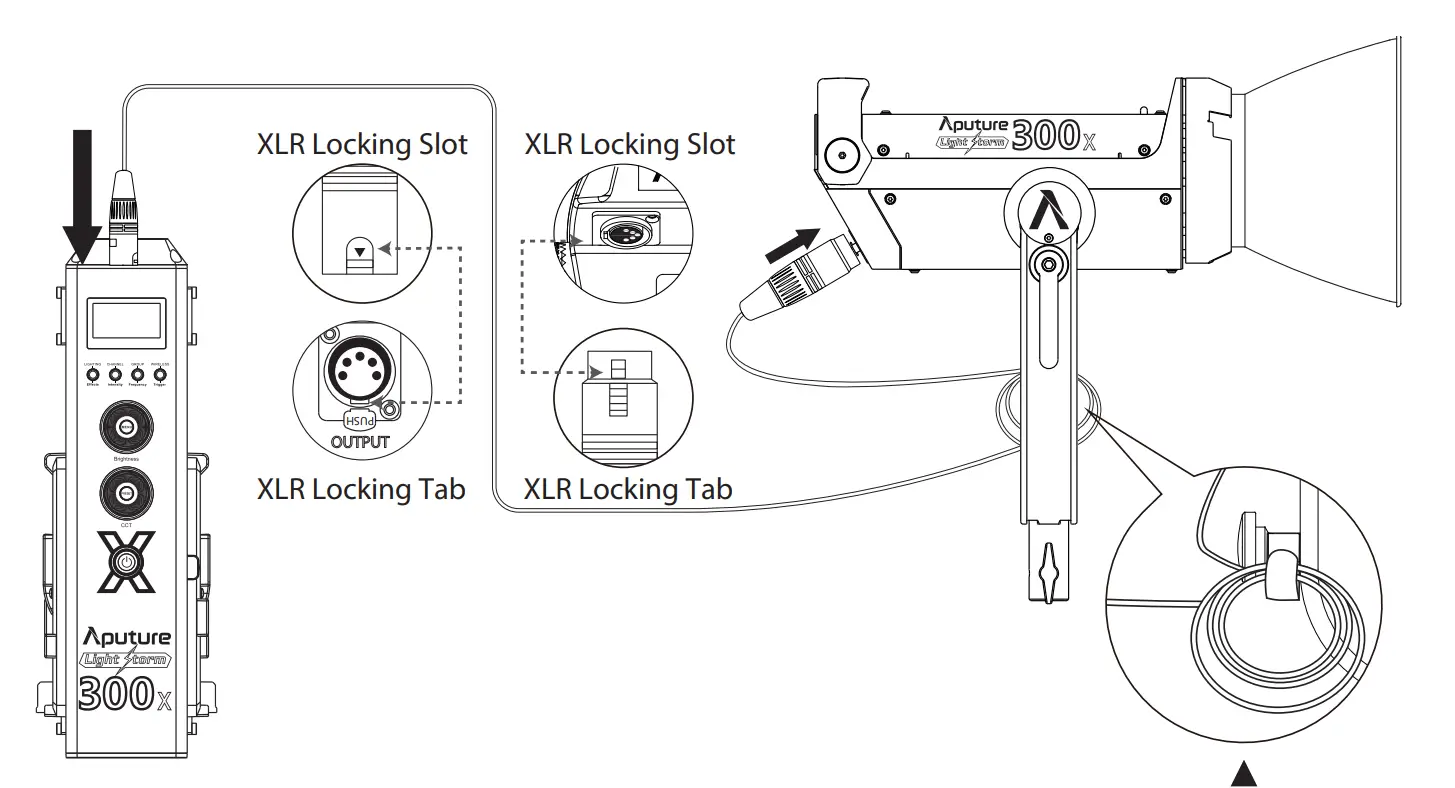 aputure light storm 300x bi-color led light kit with v-mount battery plate-11