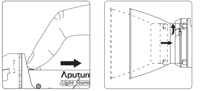 aputure light storm 300x bi-color led light kit with v-mount battery plate-8