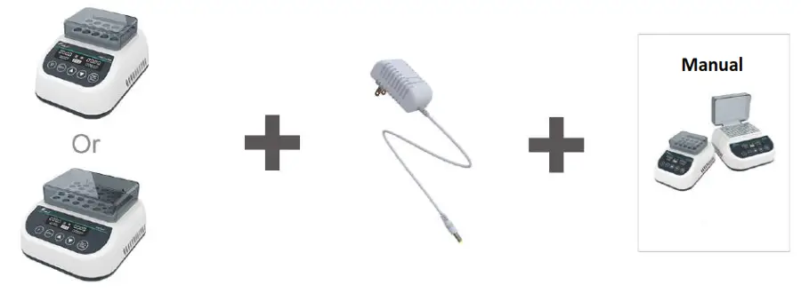 Scigiene MDB100-C Dry Bath Incubator - Package List