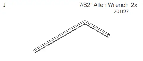 INNOVATIVE PTS-WM-6200M Terminal Stand - Allen Wrench