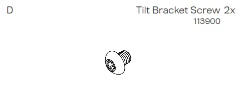 INNOVATIVE PTS-WM-6200M Terminal Stand - Tilt Bracket Screw