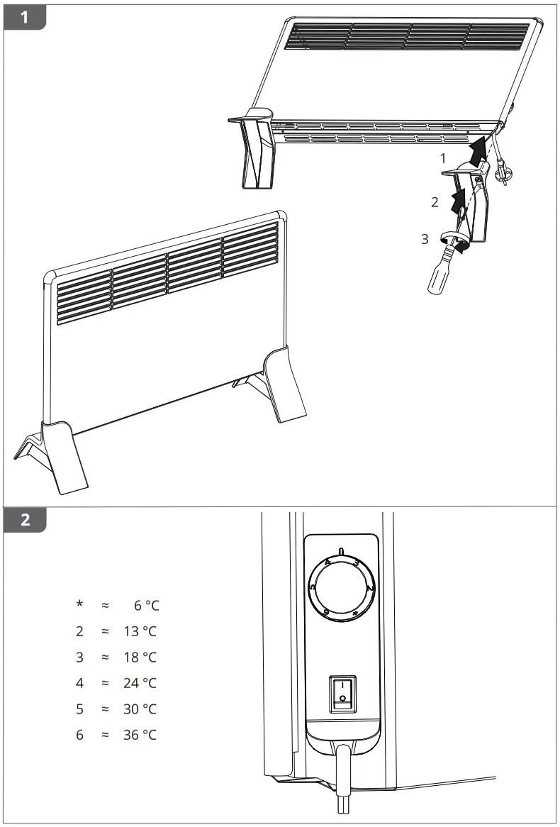 ENSTO BETA MP Series Portable Heater Instruction - Fig 1