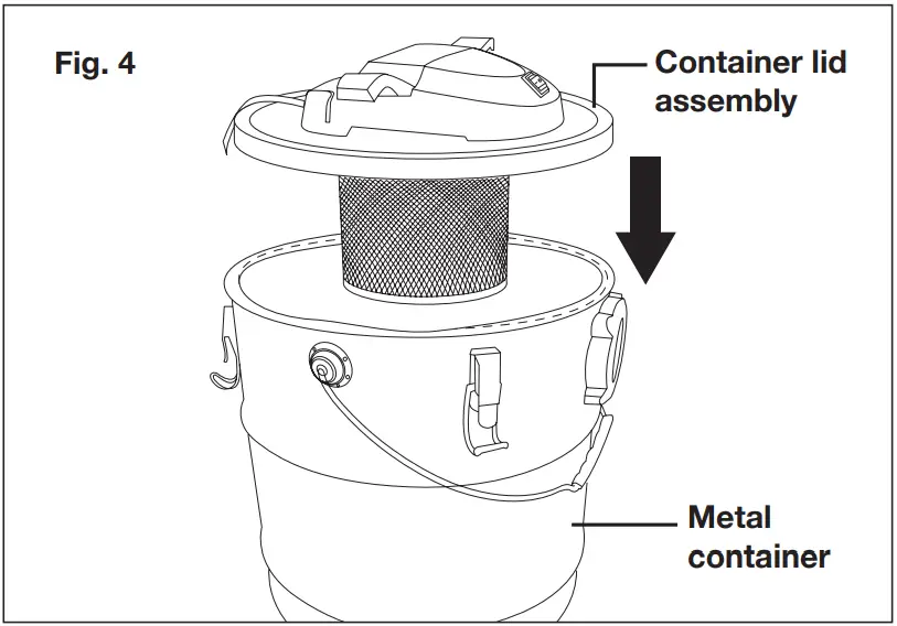 SNOWJOE ASHJ202E RM Electric Ash Vacuum Cleaner - Figure 5