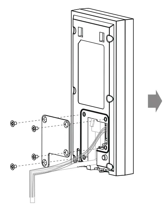 Akuvox E12 Video Door Panel - wires