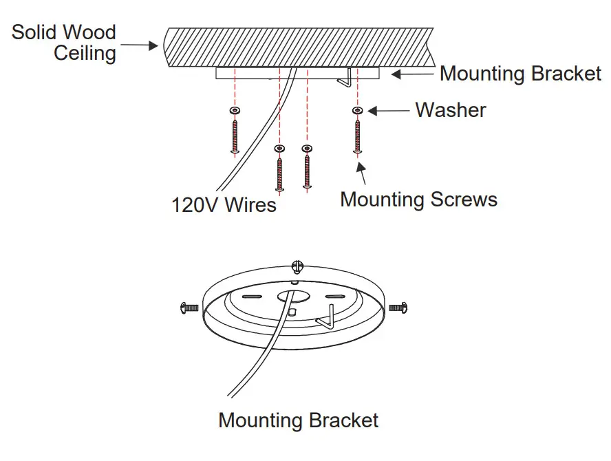 WINGBO 52In 4 Blade LED Ceiling Fan - Figure 6