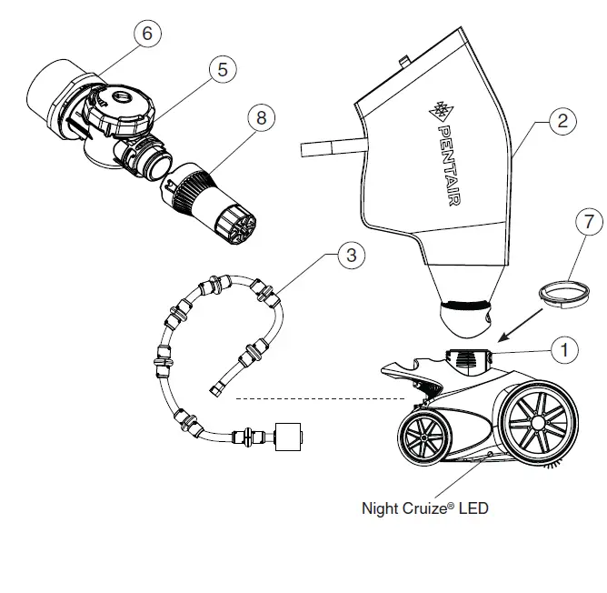 PENTAIR 360228 Racer® Pressure Side Pool Cleaner-2