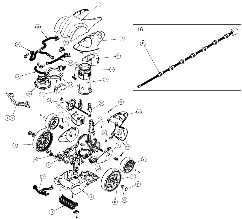 PENTAIR 360228 Racer® Pressure Side Pool Cleaner-22