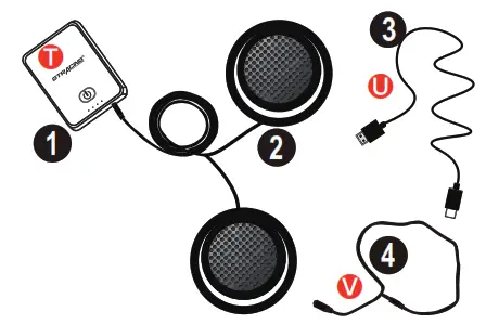 GTRACING Gaming Chair with Footrest Speakers - Bluetooth Receiver