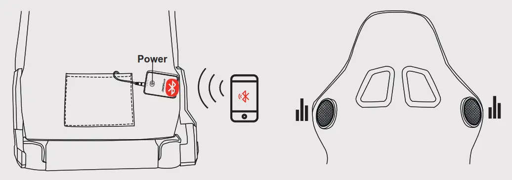 GTRACING Gaming Chair with Footrest Speakers - figare13