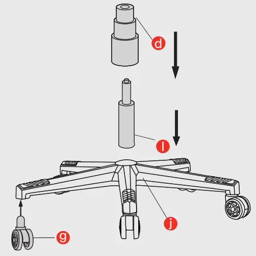 GTRACING Gaming Chair with Footrest Speakers - figare3